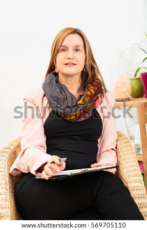 Female Psychologist Listening To You