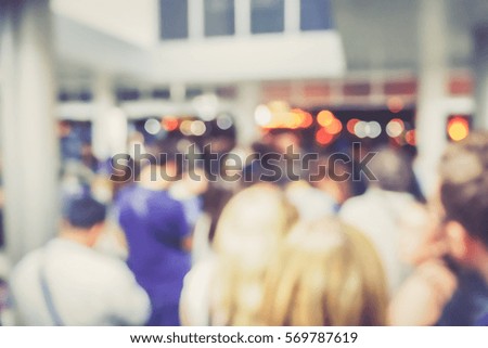 Picture blurred  for background abstract and can be illustration to article of People