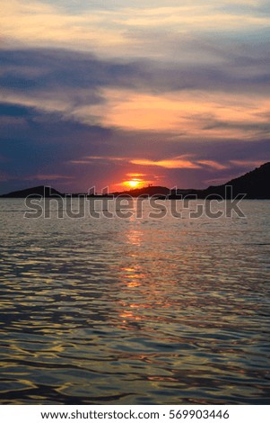 Ocean Fisherman Sunset 