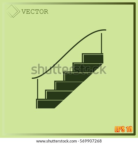 Staircase vector icon