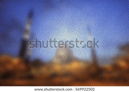 Landscape abstract. Soft motion blur and textures.