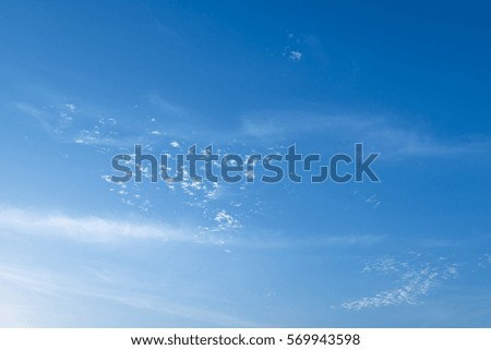 Fluffy cloud in clear blue sky