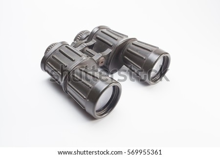 binocular isolated white background