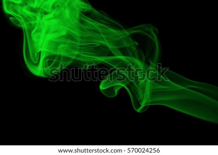 Color of smoke in the black background