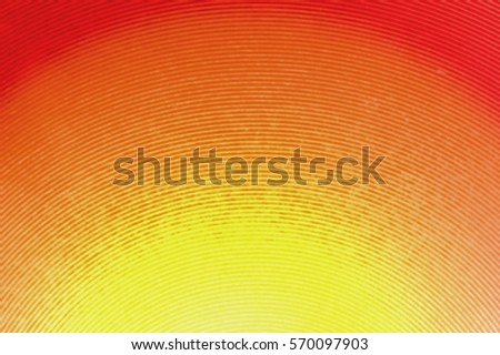 Blurred colorful of curve line on metal plate.