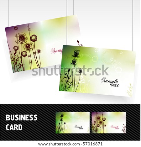 set business card