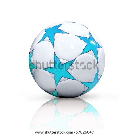 Soccer ball isolated on the white background