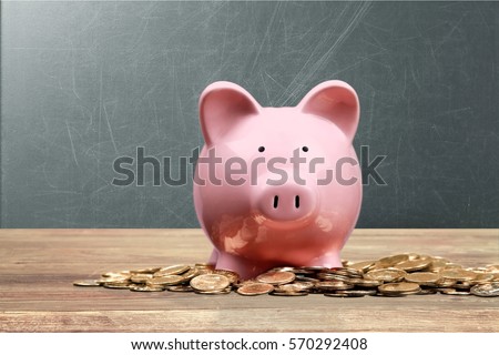 Piggy bank. Royalty-Free Stock Photo #570292408
