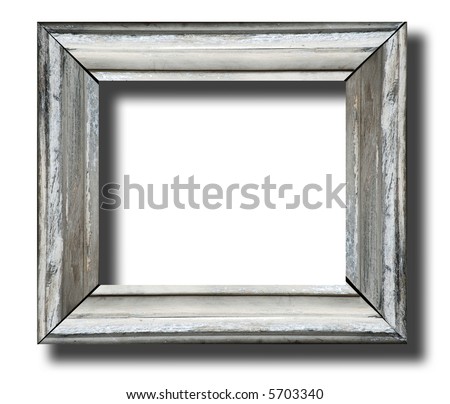 Rustic wooden Frame Isolated