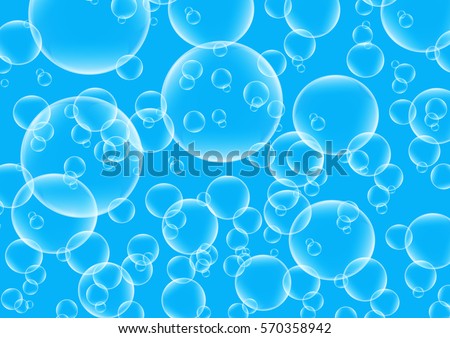 Abstract background from bubbles. Bubbles. Vector illustration. Royalty-Free Stock Photo #570358942