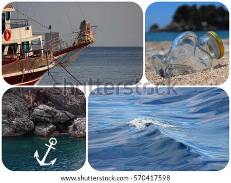 photo collage sea