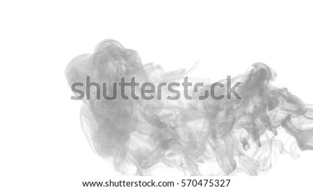Abstract smoke Weipa. Personal vaporizers fragrant steam. The concept of alternative non-nicotine smoking. Gray smoke vape on a white background. E-cigarette. Evaporator. Taking Close-up. Vaping.