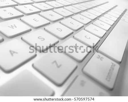 Keyboard of a computer Royalty-Free Stock Photo #570597574