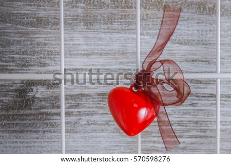 question: love or friendship, love or slavery. Symbol of relationship. red heart. big love. Decoration for wedding, party. Copy space for text