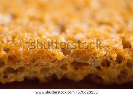 fresh bread toast macro picute zoomed useful for background
