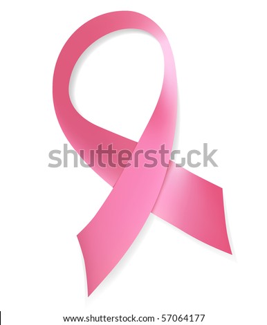 Vector pink breast cancer ribbon
