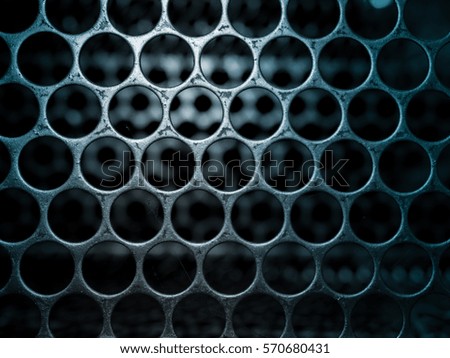 blue metal grill texture