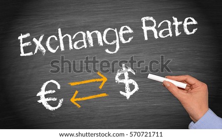 Euro and Dollar Exchange Rate
