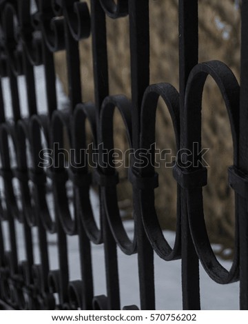 Railing on a staircase