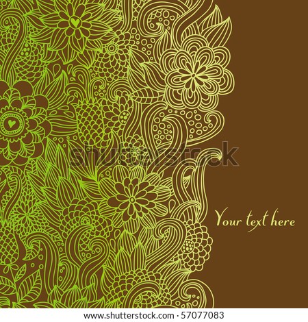 Floral background in summer colors