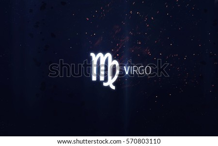 Zodiac sign - Virgo. Elements of this image furnished by NASA