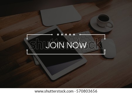 JOIN NOW CONCEPT