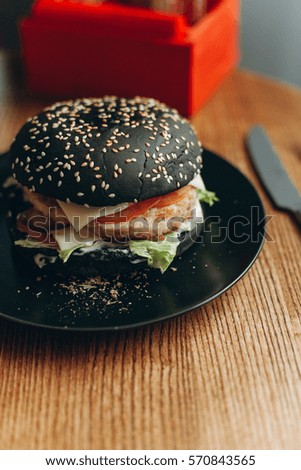 black burger