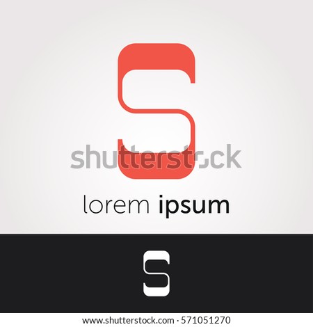 S Letter Abstract Vector Logo Design Template. Creative Typographic Concept Icon
