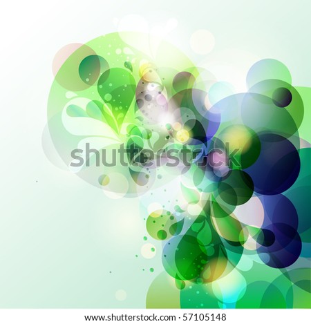 Green abstract background.