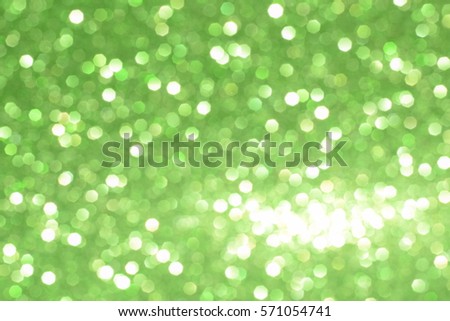 blurred green light bokeh abstract background