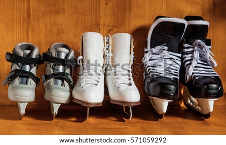 The whole family loves to skate and skate on a Sunday prepared to go to the ice rink