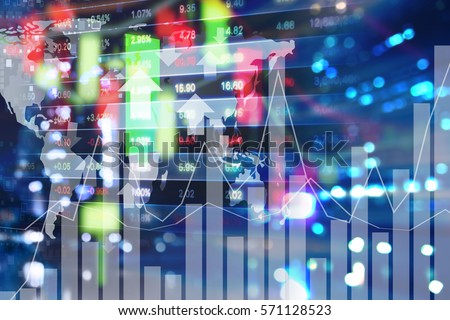 Stock market background design