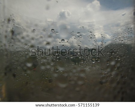 Raining at the window
