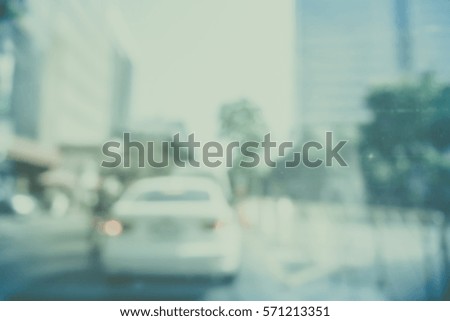 Picture blurred  for background abstract and can be illustration to article of traffic