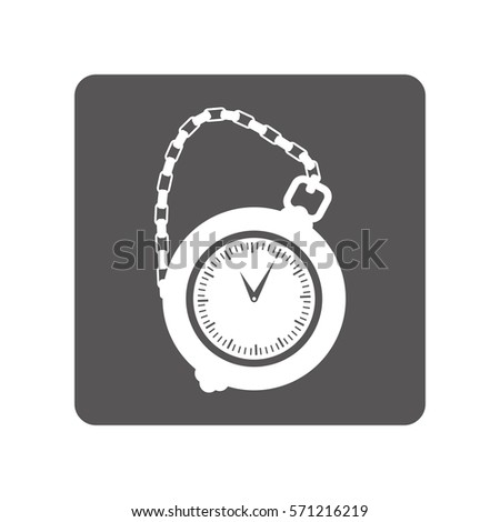 pocket watch icon image, vector illustration image
