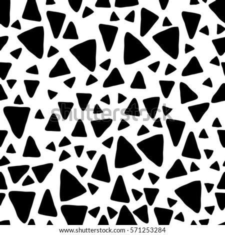 Vector graphic pattern of abstract elements in black color.