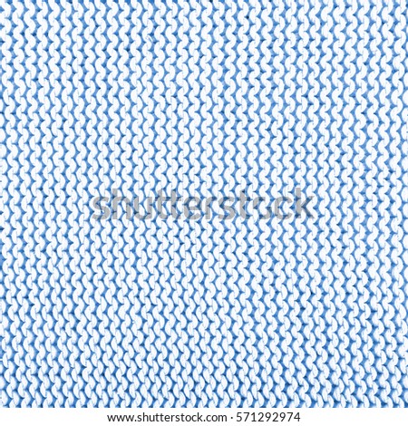Knitted texture of blue background