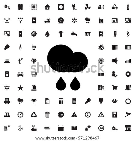 rain icon illustration isolated vector sign symbol