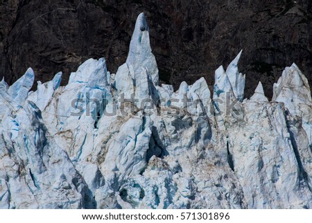 Picture of the alaskan glaciers