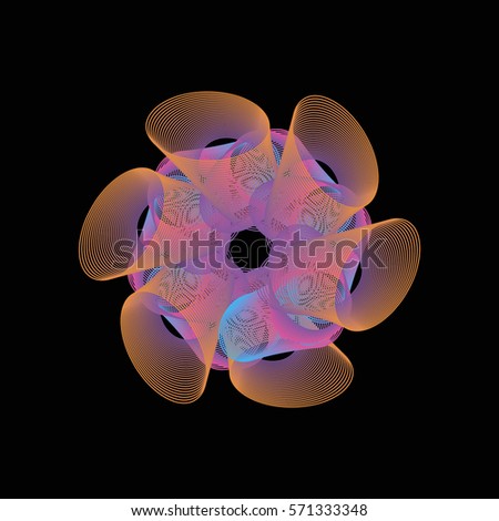 Abstract colorful background, pattern, fractal