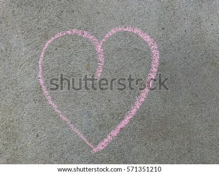 Heart Love for Valentines Day on Background