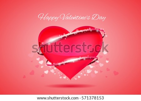 happy valentine's day lovely  illustration vector  Royalty-Free Stock Photo #571378153