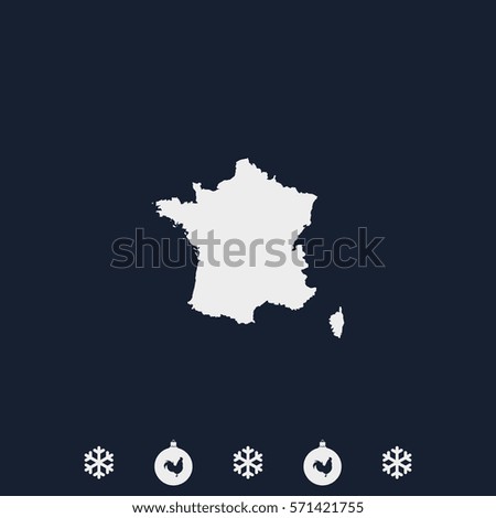 Map of France.