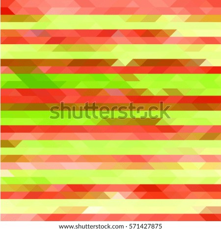 abstract creative modern yellow, green and red vector illustration, background of geometric triangular mosaics in the style of origami
