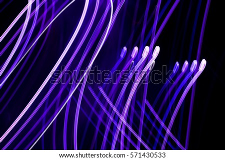 Beautiful Blue toneAbstract futuristic painting color texture with lighting effect. Modern dynamic shiny pattern. Fractal graphic artwork design. Creative long exposure photography.