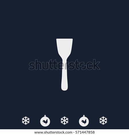 Kitchen spatula icon.