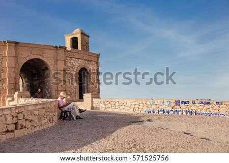 marketplace in fortress made of stone
