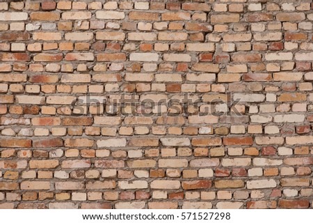 Old brick wall  as background or texture