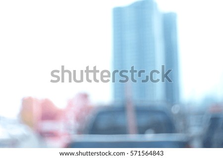 Blurred abstract background of Traffic in city