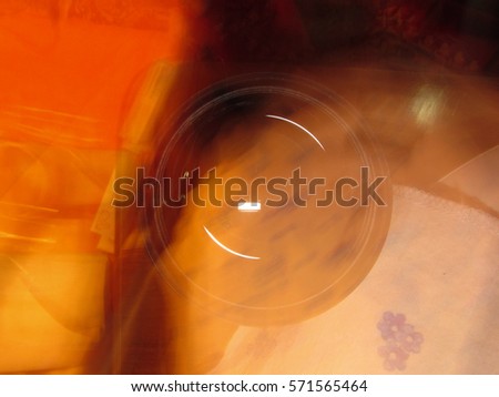 Abstract picture of black cup on the table